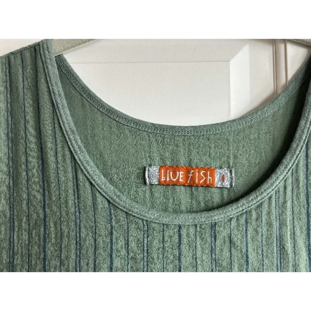 Blue Fish Handmade French Stripes Tank Dress Cottage Core Beauty! ✨🌸 - Picture 3 of 5